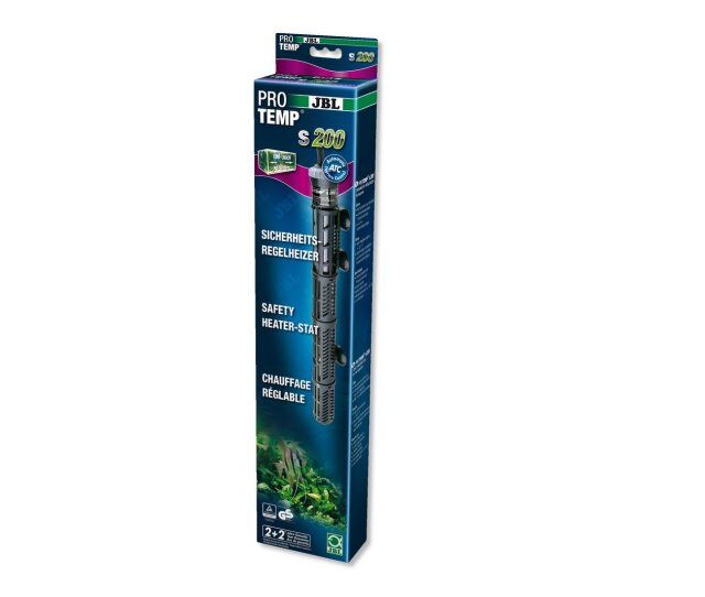 JBL Protemp Aquarienheizer S200 Sicherheitsregelheizer 200 Watt mit Schutzkorb