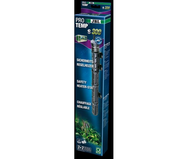 JBL Protemp Aquarienheizer S300 Sicherheitsregelheizer 300 Watt mit Schutzkorb