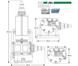 JBL UVC Wasserklärer 18 Watt für Aquarien bis 1500 Liter