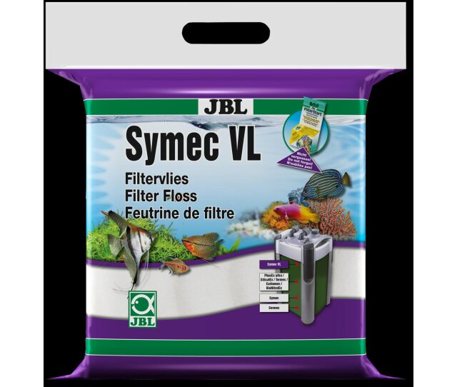 JBL Symec VL Filterwatte-Vlies 65 g für Aquarienfilter gegen Wassertrübungen