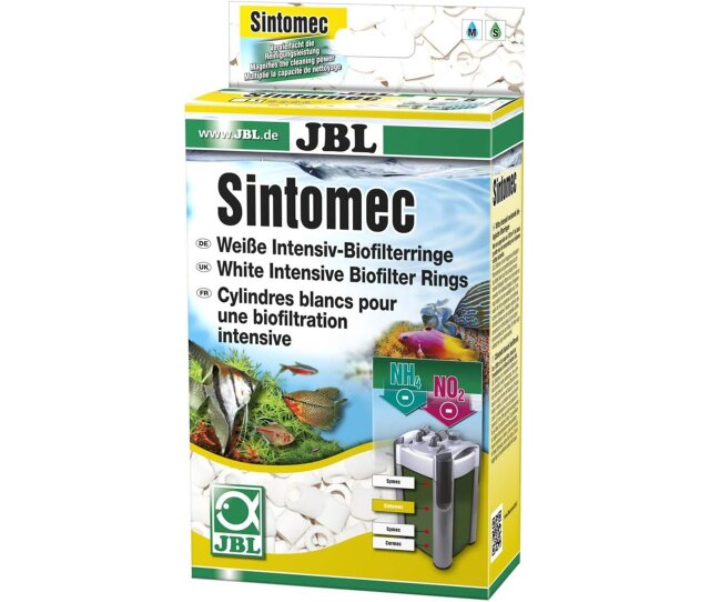 JBL Sintomec Bio-Sinterglasringe für Aquarienfilter zum Abbau von Schadstoffen