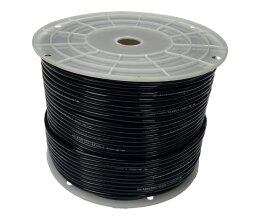 1 Meter sinkender Luftschlauch 4 mm für Teich schwarz