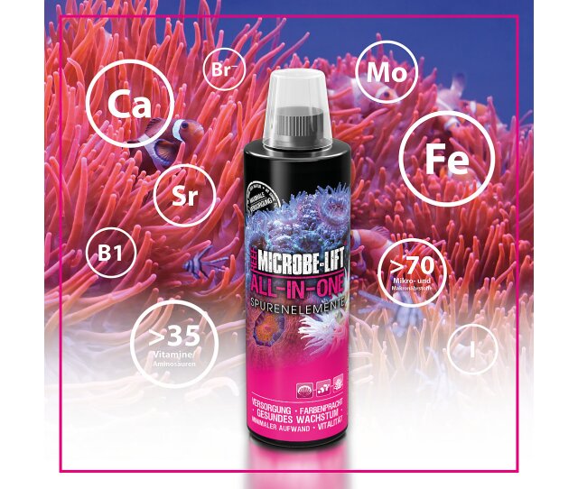 Microbe-Lift All in One - Spurenelemente Versorgung für Korallen 118 ml