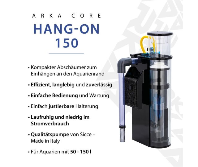 Arka Core 150 Hang- on Abschäumer für Meerwasser Aquaristk