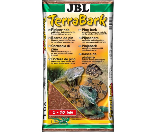 JBL TerraBark-20L-2-10mm Pinienrinde Terrariumeinstreu Terrarium Regenwald