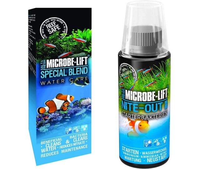 Set - Microbe Lift Wasserpflege Bakterien Special Blend 473 ml/ Nite-Out II 118 ml