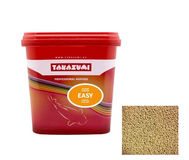 Takazumi 10kg Easy Mix – Koifutter mit schwimmenden & sinkenden Pellets ab 4 °C – Alleinfuttermittel