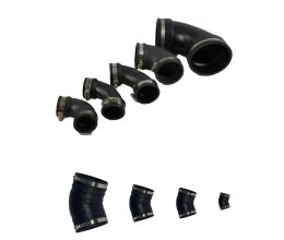 Flexibler Bogen 75 mm 90 Grad Flex Fitting für Rohre Gummibogen, Rohrverbinder