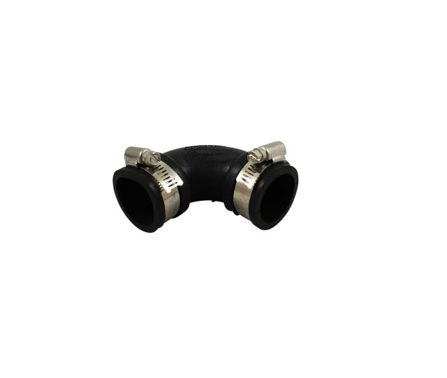 Flexibler Bogen 32 mm 90 Grad Flex Fitting für Rohre Gummibogen, Rohrverbinder