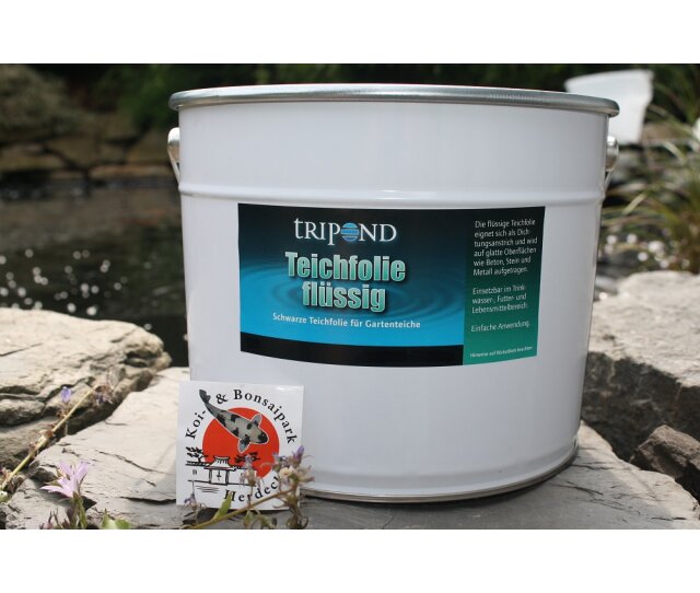 Tripond Teichfolie flüssig 10 L, schwarz ca. für 15 m²