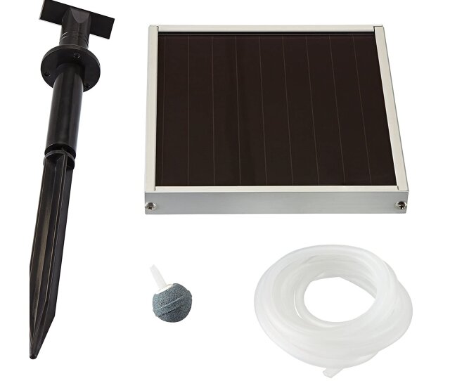Pontec Solar- Teichbelüfterpumpe mit Akku 150 Plus