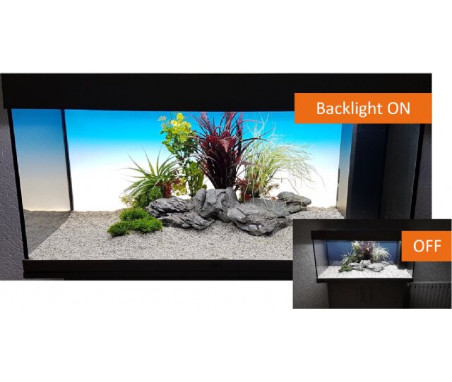 daytime backlight 60x35cm beleuchtete LED Aquarien Rückwand