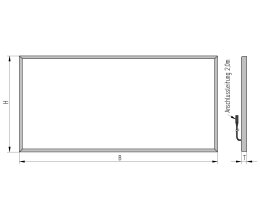daytime backlight 150x50cm beleuchtete LED Aquarien Rückwand