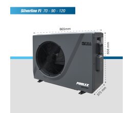 Poolex Silverline 6,8 KW Pool Wärmepumpe Full Inverter-Wlan 30-45QBM