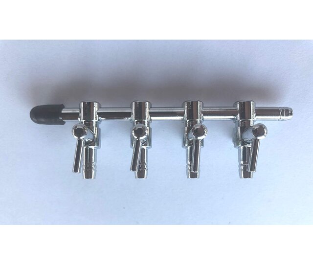 4-fach Luftverteiler für 4/6 Luftschlauch Luftverteiler Aquariumzubehör