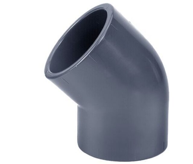 Cepex PVC Winkel Ø 50 mm 45° mit Muffen PVC Klebewinkel PN10