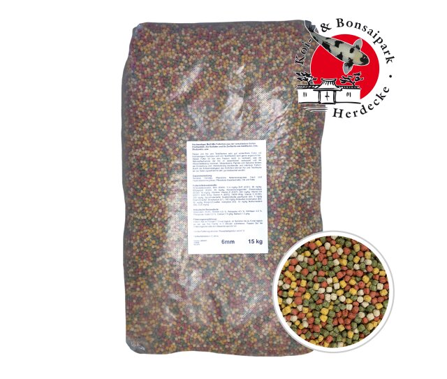 Koi Herdecke Koifutter 4 Sorten Multimix 3 und 6 mm