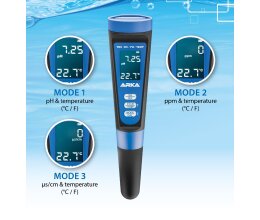 Arka pH/TDS/EC-Messgerät für Aquaristik /Pool
