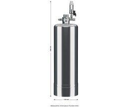 ARKA mySCAPE-CO2 System 2,4 l Edelstahlflasche