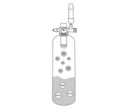 ARKA mySCAPE-CO2 System 2,4 l Edelstahlflasche