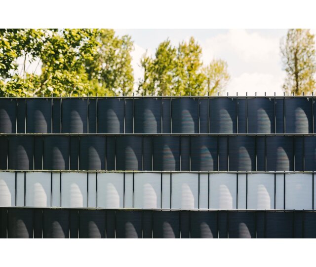 10 x Premium Hart PVC - Sichtschutzstreifen-moosgruen 2520mm x190mm x1,3mm