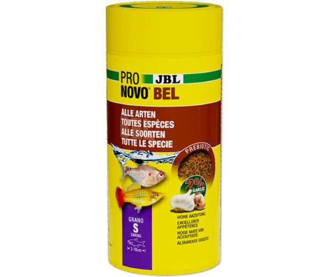 JBL PRONOVO BEL GRANO S 1000ml  Hauptfutter-Granulat für alle Aquariumfische von 3-10 cm