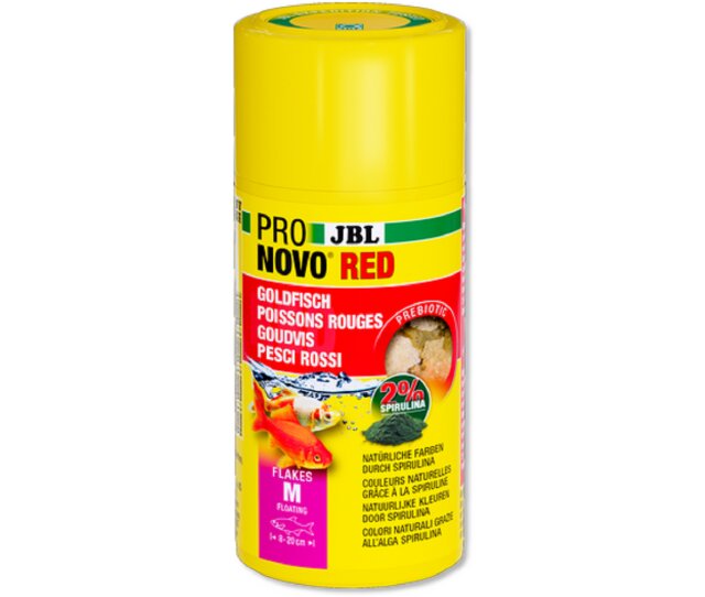 JBL PRONOVO RED FLAKES Größe M 100 ml Hauptfutter-FLocken für Goldfische von 8-20 cm