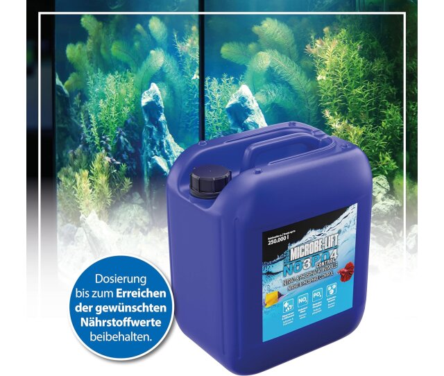 Microbe-Lift NOPO Control - Nitrat- & Phosphat-Kontrolle 5l für Süß- und Meerwasser