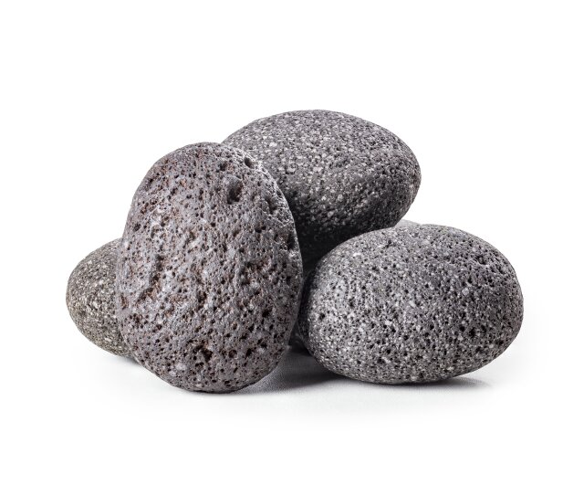 myScape-Rocks Lava Pebbles Kieselsteine ca. 70-90 mm 10kg in schwarz