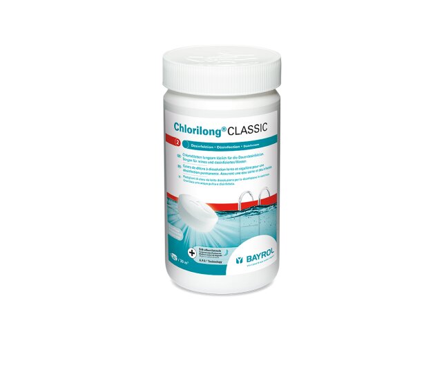 Bayrol Poolwasserdesinfektion Chlorilong CLASSIC 1,25 Kg in 250 g Tabletten 92 % Aktivchlor