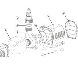 OSAGA Blaue Bella III 12000 Liter-Std.regelbar Teichfilter -Bachlaufpumpe mit Fernsteuerung