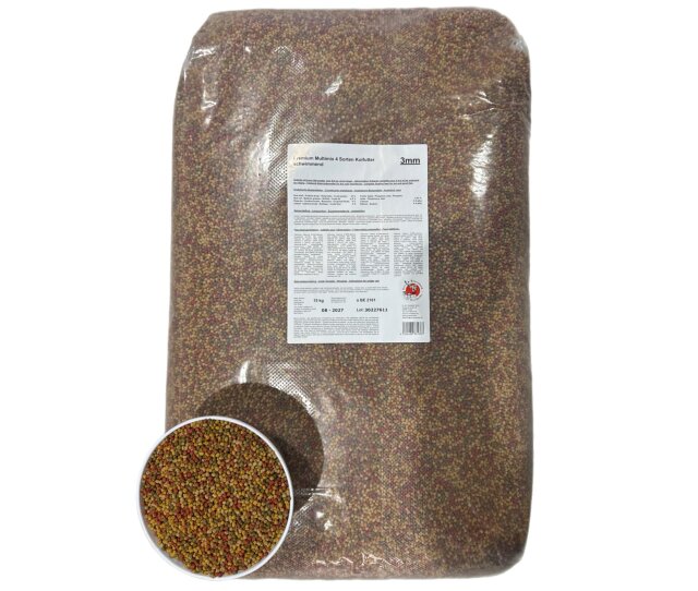 Koi Herdecke Koifutter 4 Sorten Multimix 3mm 15 kg