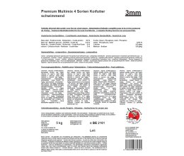 Koi Herdecke Koifutter 4 Sorten Multimix 3mm 5 kg