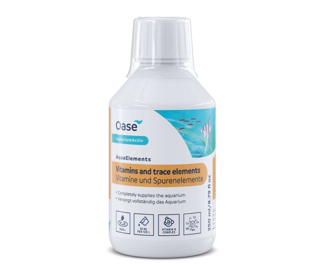 Oase AquaElements Vitamine+Spurenelemente 250 ml- für vitale Fische und gesunde Pflanzen