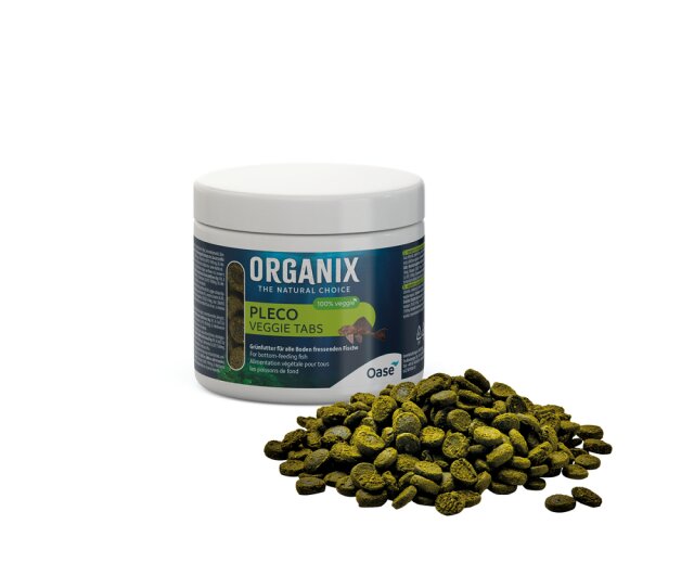 Oase ORGANIX Pleco Veggie Tabs 175 ml- hochwertiges pflanzliches Welsfutter