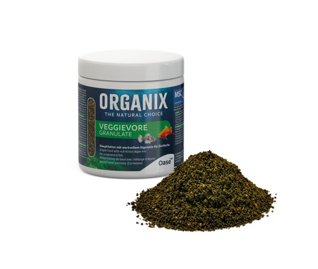 Oase ORGANIX Veggievore Granulate MSC 250 ml- vegetarisches Aquariumfutter