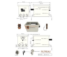 Filtreau Bio Drum 35 L Gravity Excellent Line- Trommelfilter mit Schwerkraft
