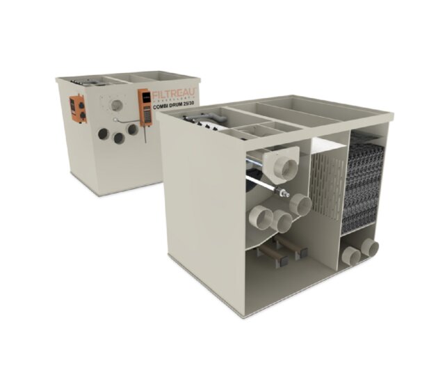 Filtreau Combi Drum 25/30 Pump Excellence Line- Trommelfilter mit Spülpumpe
