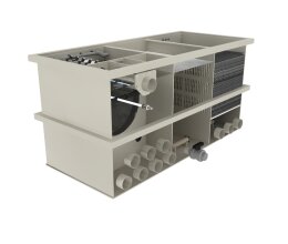 Filtreau Combi Drum 60/80 XL schwerkraft Excellence Line- Trommelfilter mit Spuelpumpe/UVC/Filtermaterial