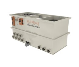 Filtreau Combi Drum 60/80 XL schwerkraft Excellence Line- Trommelfilter mit Spuelpumpe/UVC/Filtermaterial