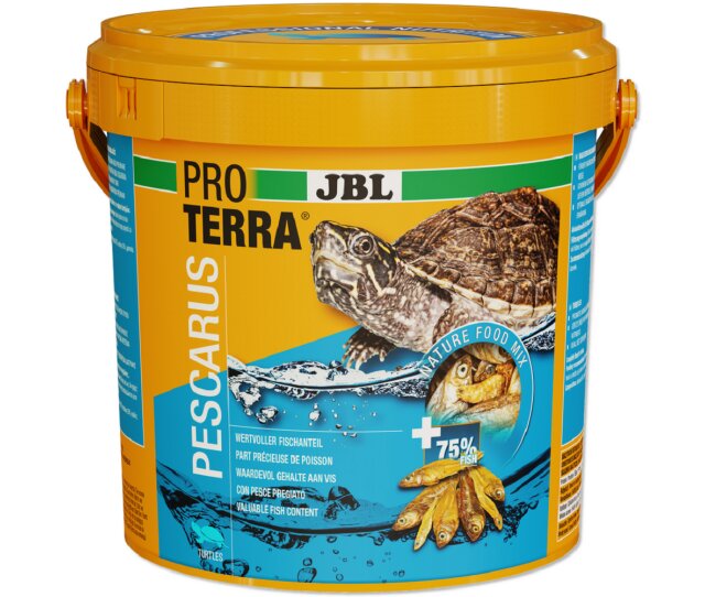 JBL Proterra Pescarus 2500 ml- ganze Fische mit Garnelen als Leckerbissen für alle Sumpf- und Wasserschildkröten
