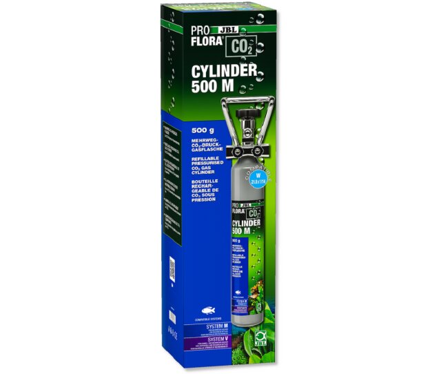 JBL PROFLORA CO2 CYLINDER 500 M Mehrweg-Vorratsflasche mit 500 g CO2