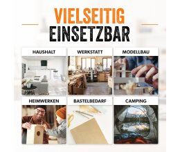 ARKA Kraftprotz 50g dickflüssiger Gel Sekundenkleber extra stark-verwendbar für Plastik, Kunststoff, Glas, Holz, Stein, Metall