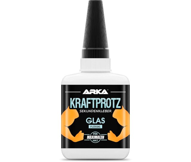 ARKA Kraftprotz flüssig 50 g für das Verkleben von Glas und Acrylglas aller Art