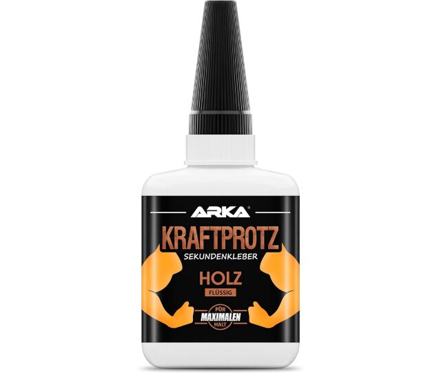 ARKA Kraftprotz 50 g flüssiger transparenter Holzkleber wasserfest