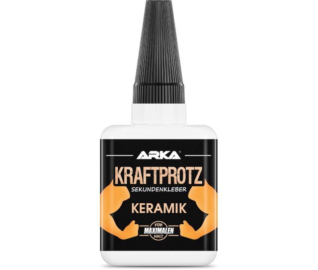 ARKA Kraftprotz Sekundenkleber flüssig 50 g für Keramik und Porzellan