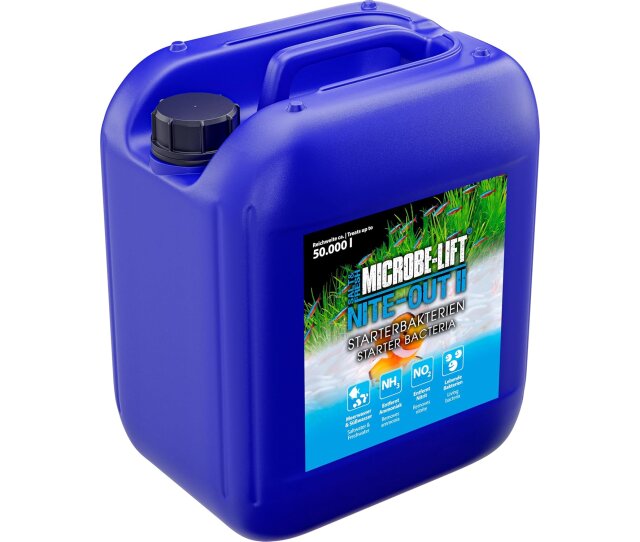 Microbe Lift Starterbakterien Nite-Out II 5 l lebende Starterbakterien Meer- und Suesswasseraquarien
