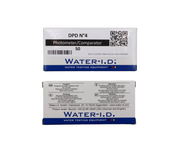 Astralpool 50 Tabletten DPD N°4 Photometer (gesamtes verfügbares Chlor) Poollab