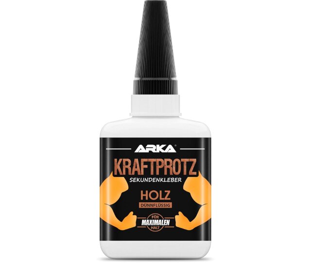 ARKA Kraftprotz 50 g dünnflüssiger transparenter Holzkleber wasserfest