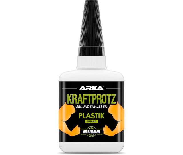ARKA Kraftprotz 50 g flüssiger Sekundenkleber für Plastik und Kunststoff